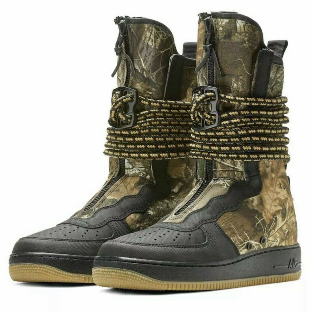 Nike SF Air Force 1 AF1 x Realtree High Mens Shoe CAMO AA1128-004 NEW Sz 9.5 - Picture 5 of 6